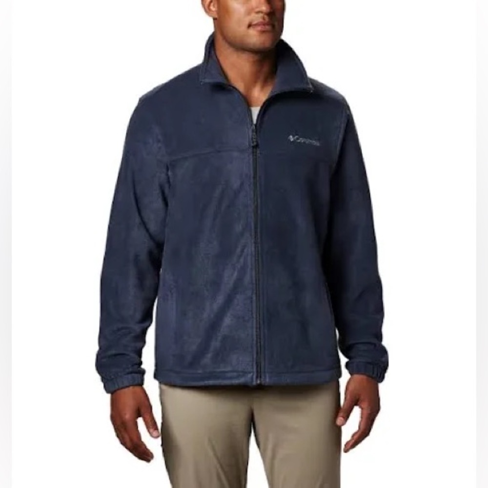 Columbia Men's Blue Full-Zip Fleece Jacket, Size M